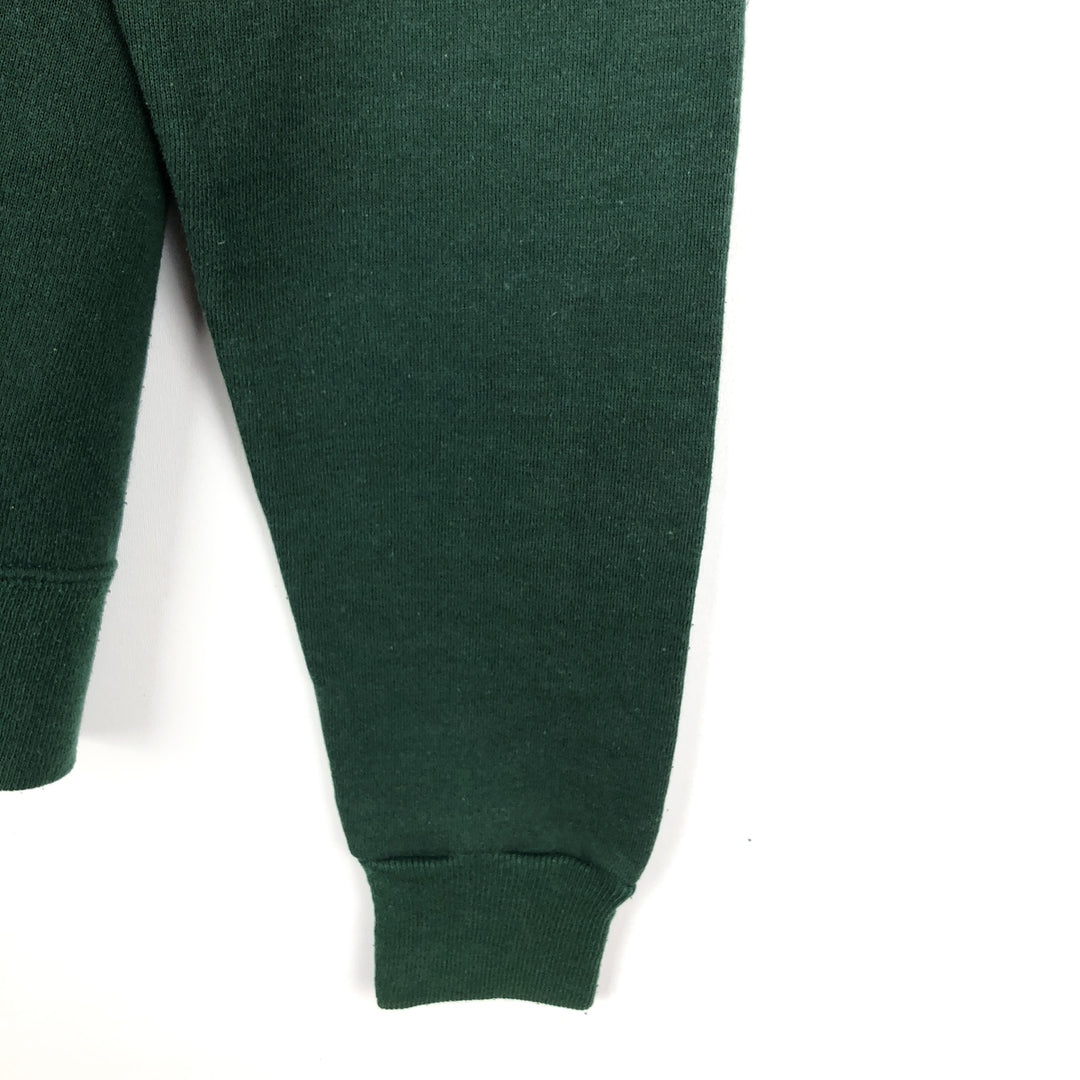 Vintage 90'S Jansport college sweatshirt, made in the USA, size small, men's cotton Green type dark green Vintage Second Hand
