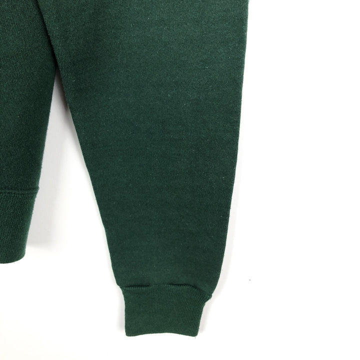 Vintage 90'S Jansport college sweatshirt, made in the USA, size small, men's cotton Green type dark green Vintage Second Hand