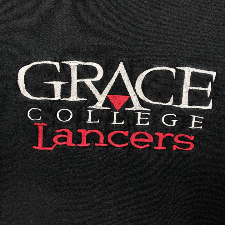 90'S Lee College Sweatshirt, Made in USA, Men's L, Vintage cotton black type Vintage Second Hand