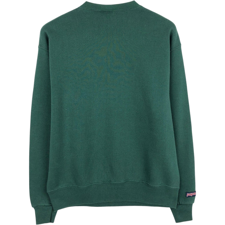 90'S Jansport College Sweatshirt, Made in USA, Vintage cotton Green type dark green Vintage Second Hand