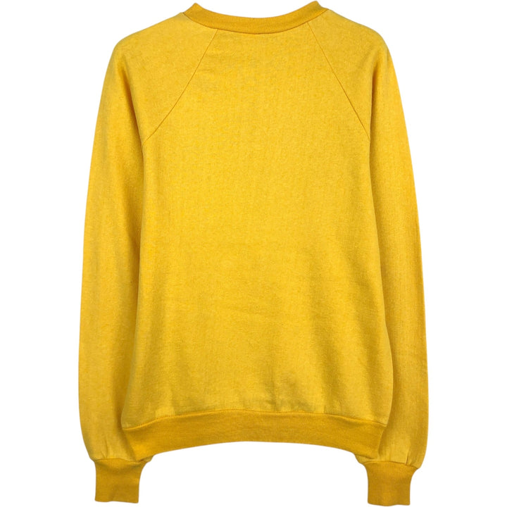 Healthknit 3-Piece College Character Sweatshirt, Made in USA, Men's Size L (Equivalent), Vintage cotton yellow type Vintage Second Hand