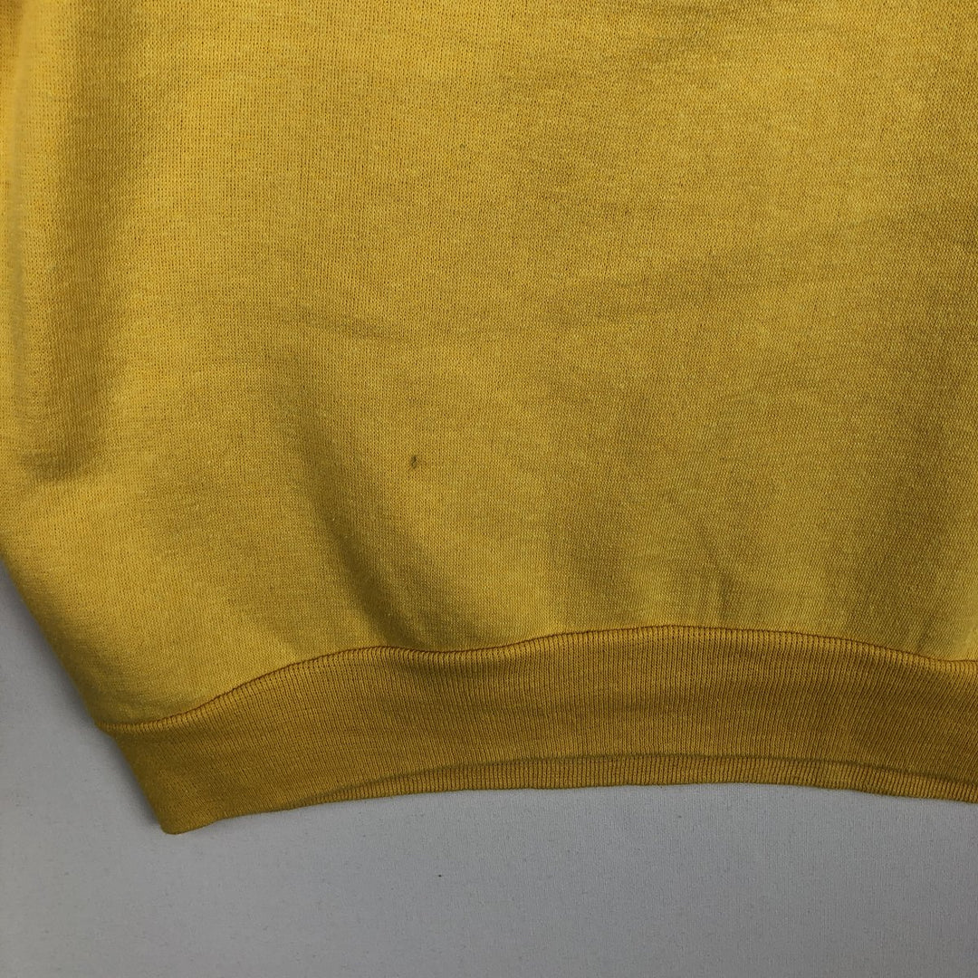 Healthknit 3-Piece College Character Sweatshirt, Made in USA, Men's Size L (Equivalent), Vintage cotton yellow type Vintage Second Hand