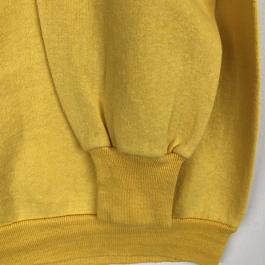 Healthknit 3-Piece College Character Sweatshirt, Made in USA, Men's Size L (Equivalent), Vintage cotton yellow type Vintage Second Hand