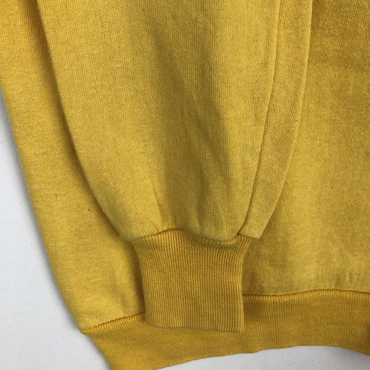 Healthknit 3-Piece College Character Sweatshirt, Made in USA, Men's Size L (Equivalent), Vintage cotton yellow type Vintage Second Hand