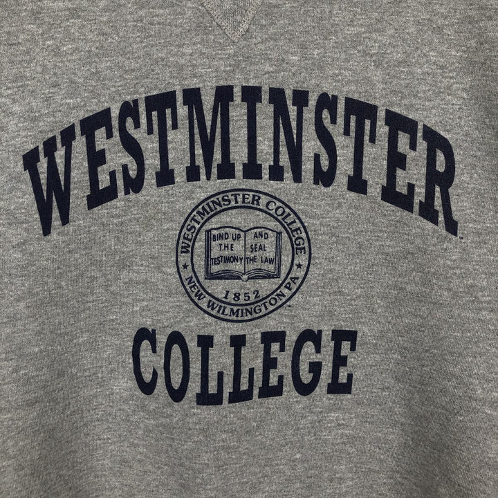 90'S Russell Triple Print College Sweatshirt, Men's Size L (Equivalent), Vintage polyester gray type Vintage Second Hand