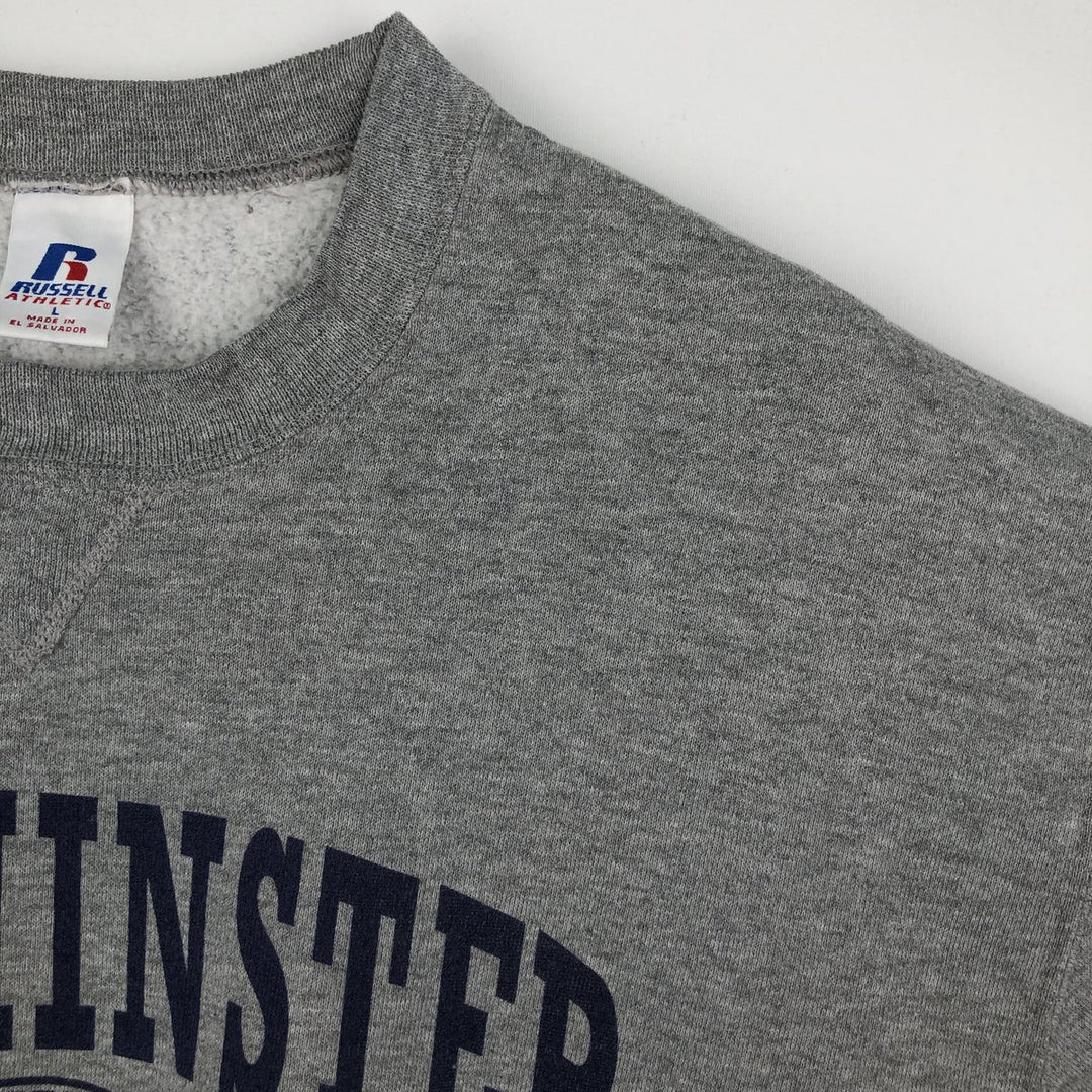 90'S Russell Triple Print College Sweatshirt, Men's Size L (Equivalent), Vintage polyester gray type Vintage Second Hand