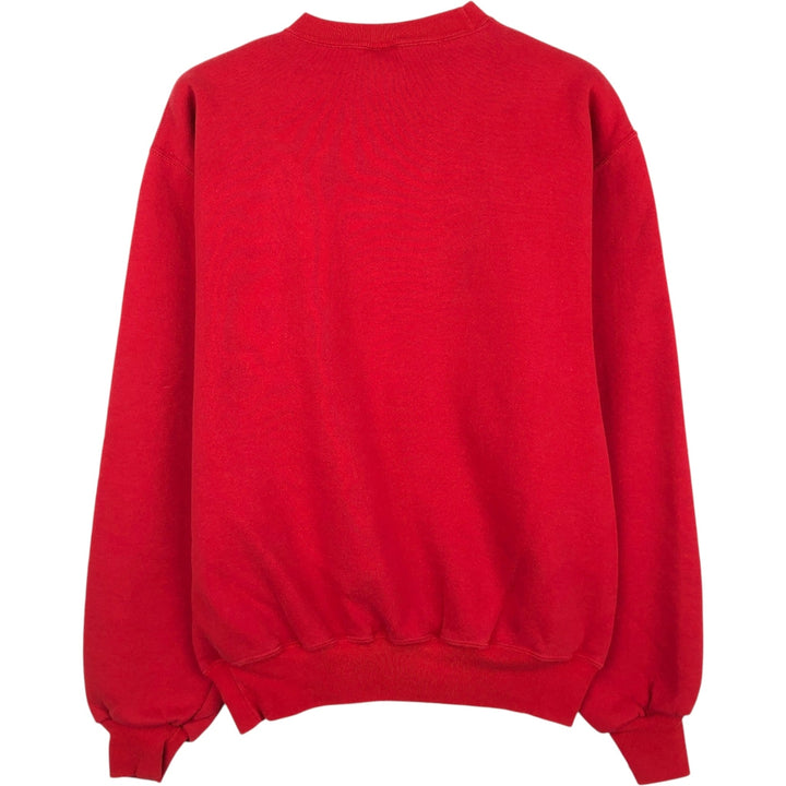 90'S Russell Triple Print College Sweatshirt, Men's Size M (Equivalent), Vintage cotton red type Vintage Second Hand
