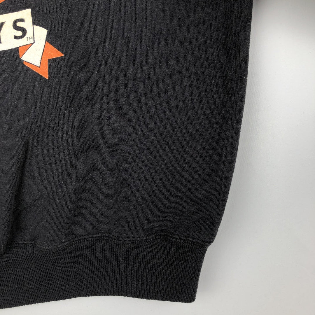 2000'S Hanes College Sweatshirt, Made in USA, Men's Size XL cotton black type Vintage Second Hand