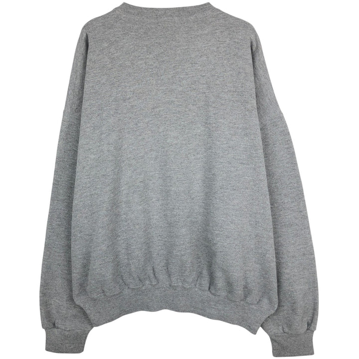 90'S Russell College Sweatshirt, Men's XXL equivalent, Vintage polyester gray type Vintage Second Hand