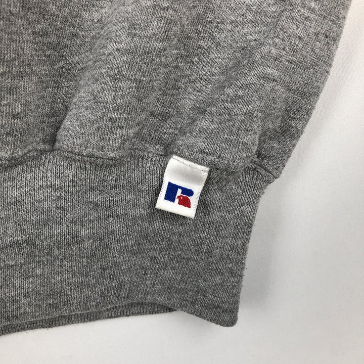 90'S Russell College Sweatshirt, Men's XXL equivalent, Vintage polyester gray type Vintage Second Hand