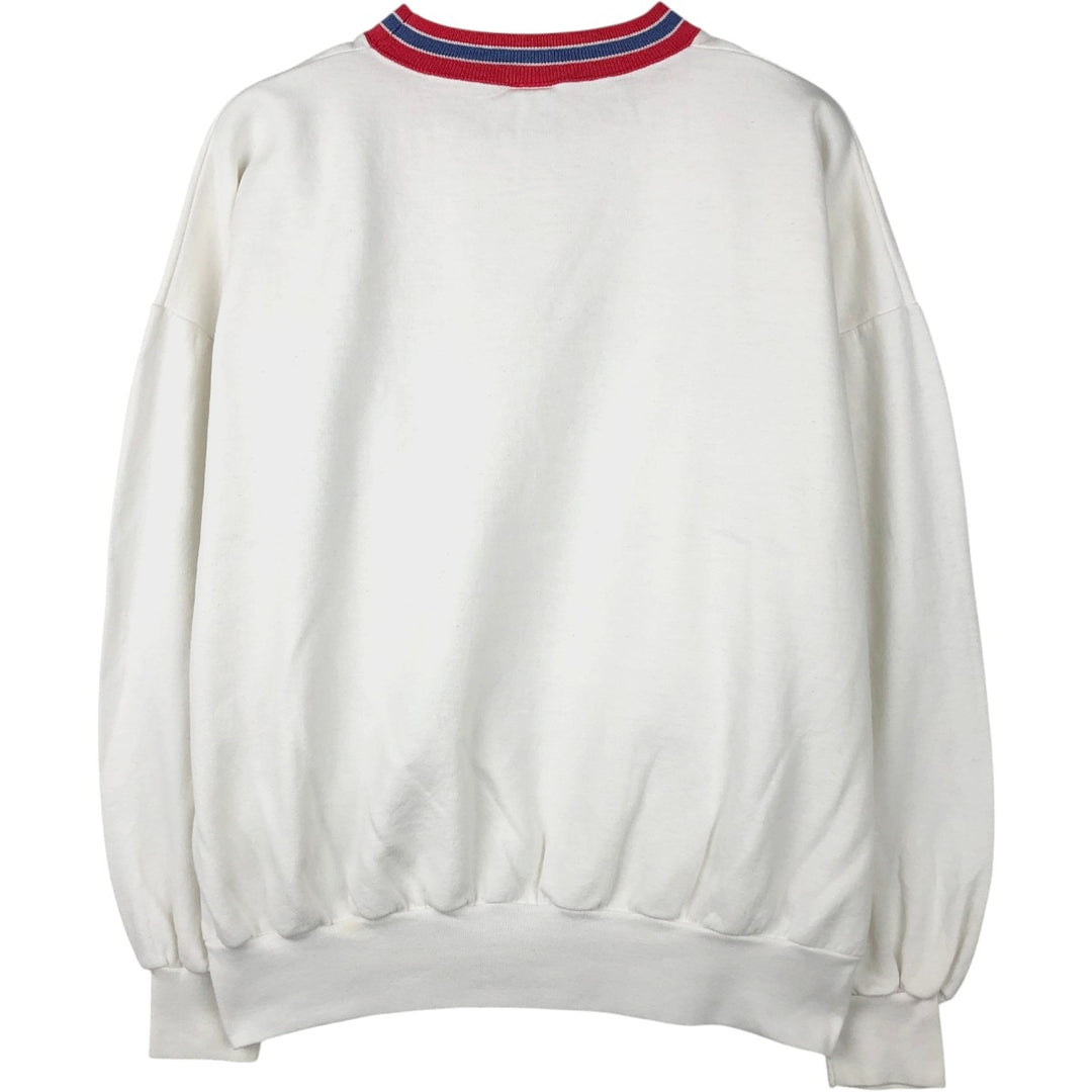 90'S Bulletin Athletic NHL Montreal Canadiens Print Sweatshirt, Made in Canada, Men's Size L (approx.) cotton white type Vintage Second Hand