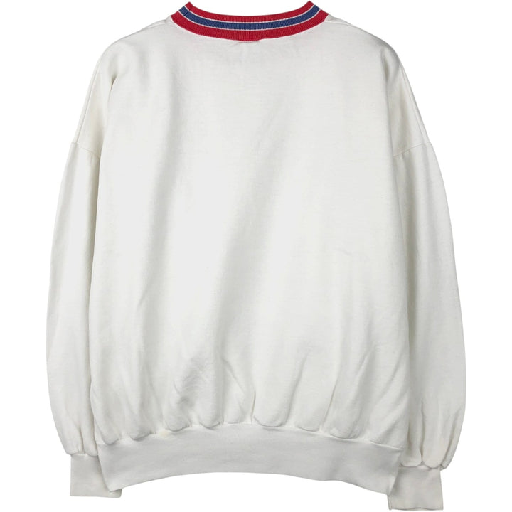 90'S Bulletin Athletic NHL Montreal Canadiens Print Sweatshirt, Made in Canada, Men's Size L (approx.) cotton white type Vintage Second Hand