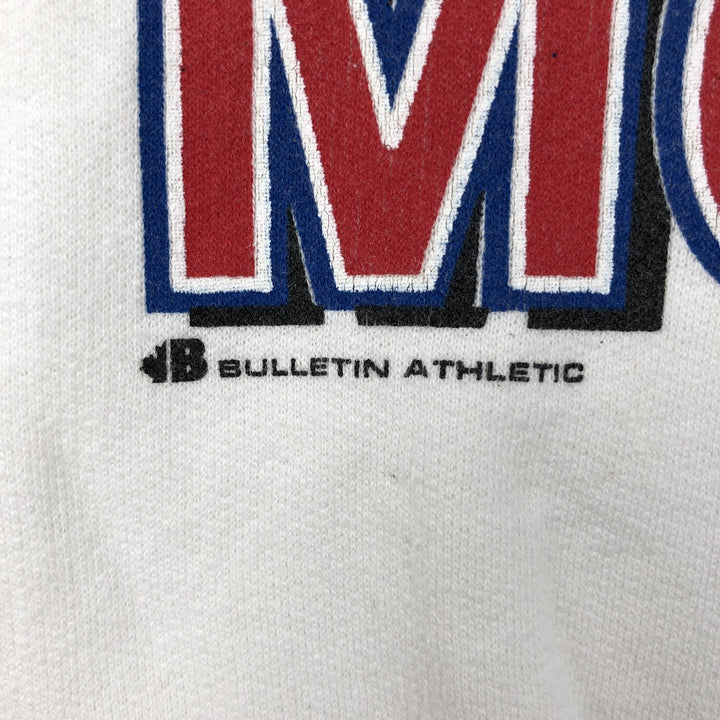 90'S Bulletin Athletic NHL Montreal Canadiens Print Sweatshirt, Made in Canada, Men's Size L (approx.) cotton white type Vintage Second Hand