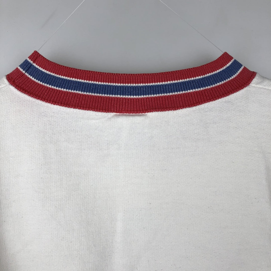 90'S Bulletin Athletic NHL Montreal Canadiens Print Sweatshirt, Made in Canada, Men's Size L (approx.) cotton white type Vintage Second Hand