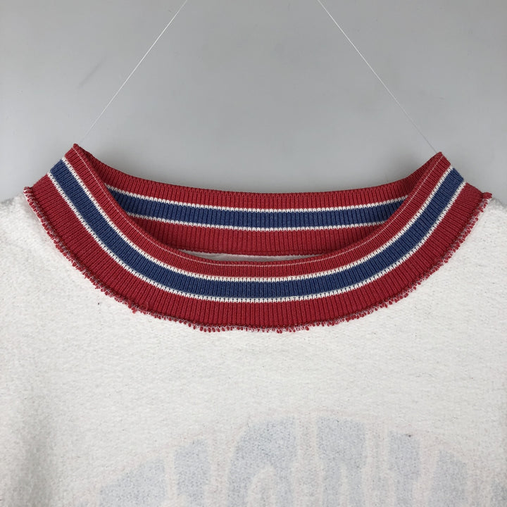 90'S Bulletin Athletic NHL Montreal Canadiens Print Sweatshirt, Made in Canada, Men's Size L (approx.) cotton white type Vintage Second Hand