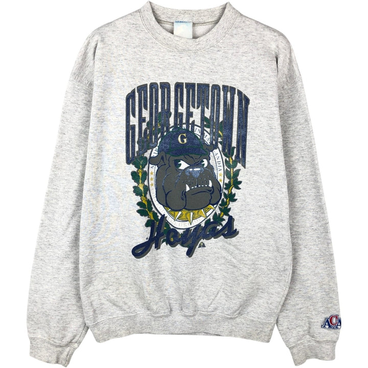 80s-90'S ACA College Character Sweatshirt, Men's Size L (approx.), Vintage unclear gray type Vintage Second Hand
