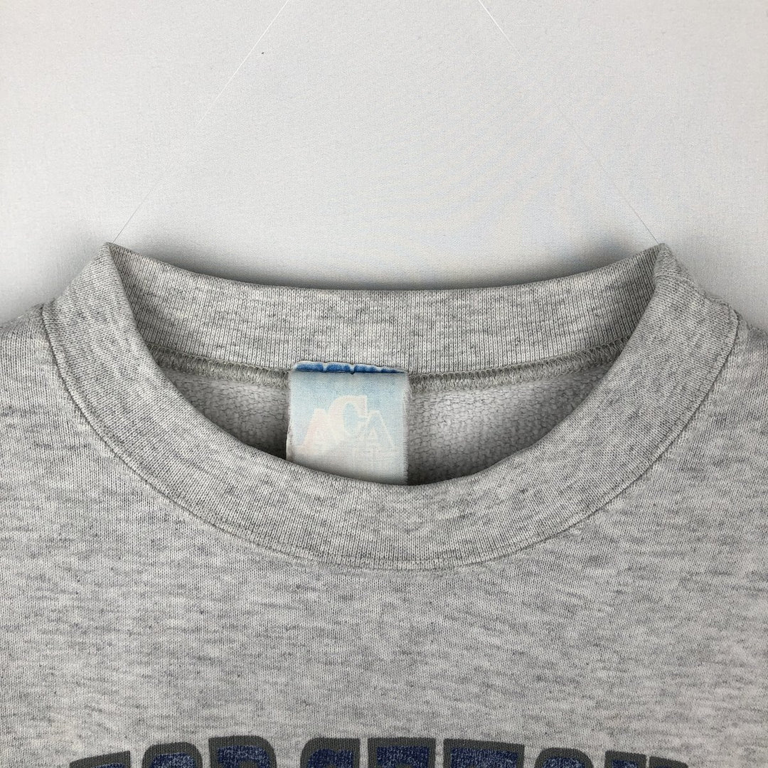 80s-90'S ACA College Character Sweatshirt, Men's Size L (approx.), Vintage unclear gray type Vintage Second Hand
