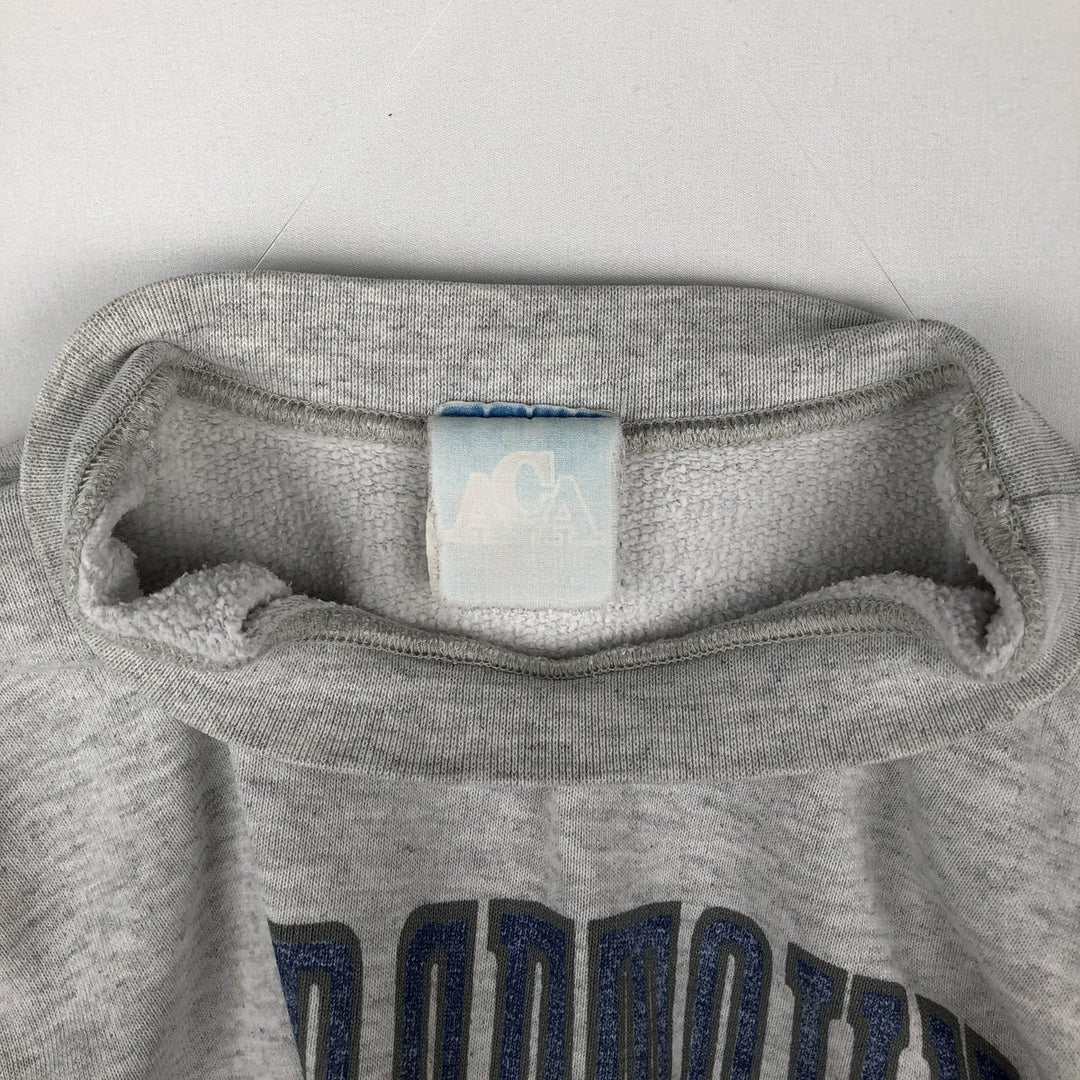 80s-90'S ACA College Character Sweatshirt, Men's Size L (approx.), Vintage unclear gray type Vintage Second Hand