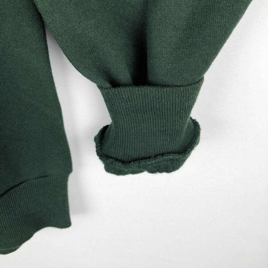 Vintage 90'S Jerzees college sweatshirt, made in the USA, size L, men's cotton Green type dark green Vintage Second Hand