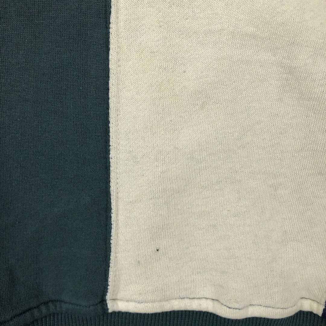 90'S Towncraft Stripe Pattern Crazy Pattern Sweatshirt, Men's Size L (Equivalent), Vintage polyester pale white type Vintage Second Hand