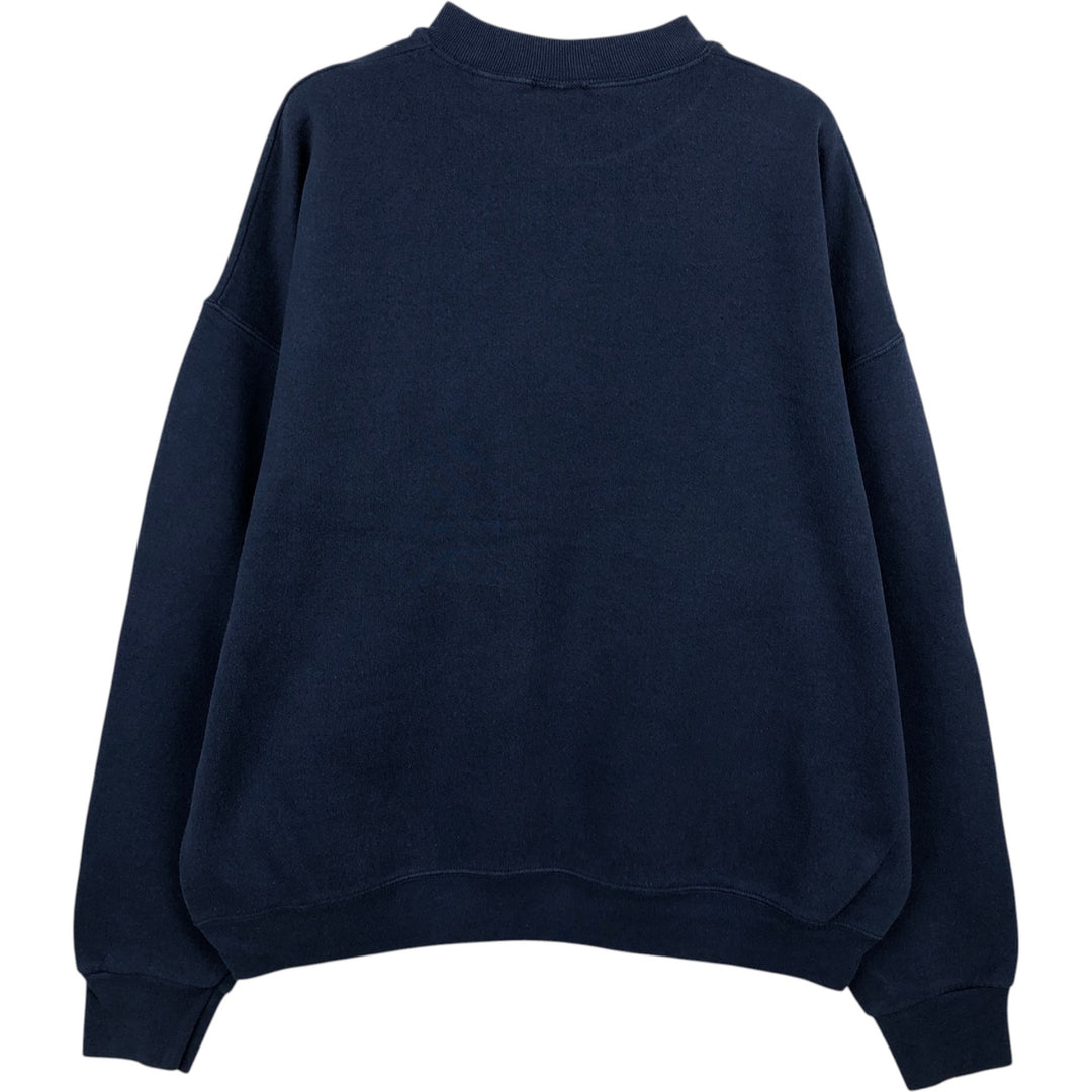 MICKEY&CO. MICKEY MOUSE Mickey Mouse Character Sweatshirt, Made in USA, Men's XL equivalent. cotton navy blue type Vintage Second Hand