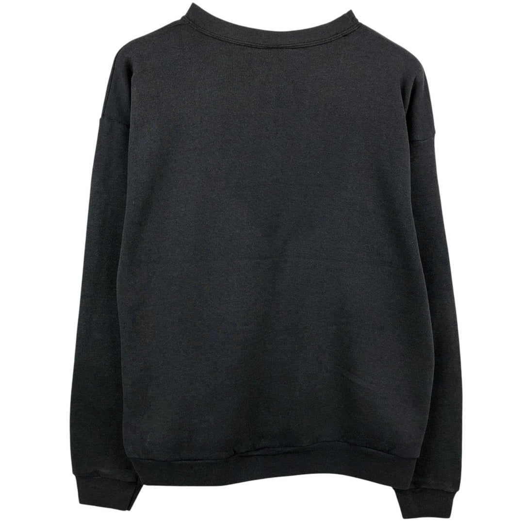 90s-00'S Santee Disney character sweatshirt, made in USA, men's size L equivalent. cotton black type Vintage Second Hand