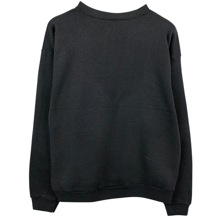 90s-00'S Santee Disney character sweatshirt, made in USA, men's size L equivalent. cotton black type Vintage Second Hand
