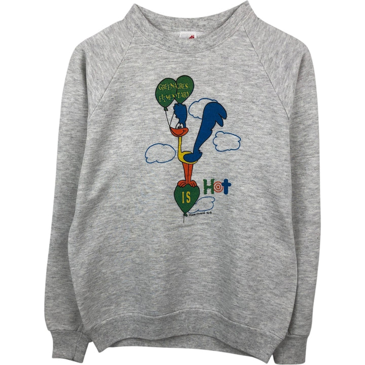 Vintage 90'S Jerzees printed sweatshirt, made in the USA, size M, men's cotton gray type Vintage Second Hand