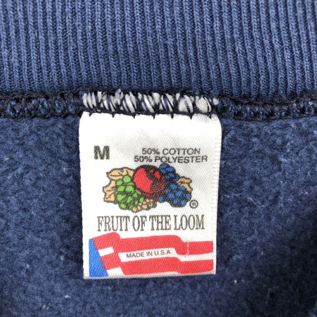 90'S Fruit of the Loom Wacky Races Muttley Character Sweatshirt (Made in USA) cotton navy blue type Vintage Second Hand