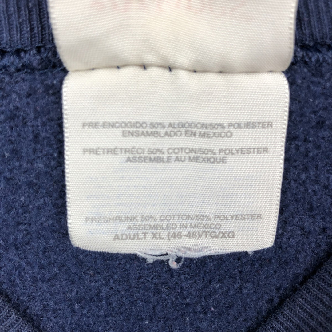90s-00'S Hanes Comfort Blend Betty Boop character sweatshirt, men's size XL equivalent. cotton navy blue type Vintage Second Hand