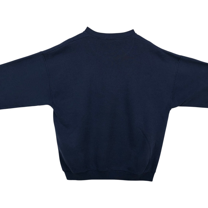 90'S Looney Tunes Tweety character sweatshirt, men's size XL (approx.) cotton navy blue type Vintage Second Hand