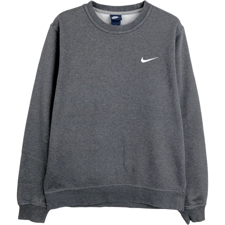 Nike One Point Logo Sweatshirt, Trainer, Men's M Size cotton Charcoal Vintage Second Hand