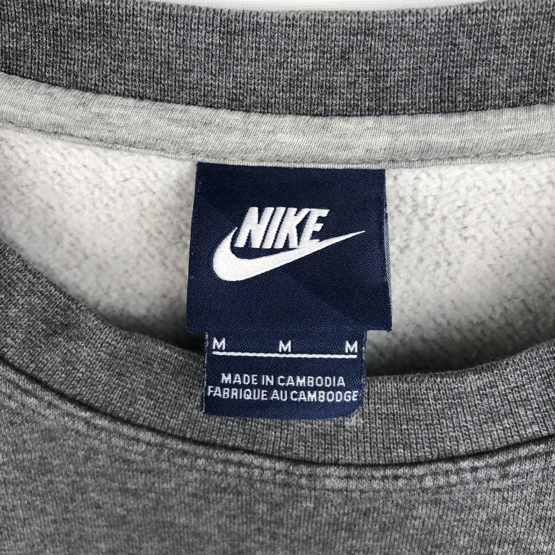Nike One Point Logo Sweatshirt, Trainer, Men's M Size cotton Charcoal Vintage Second Hand