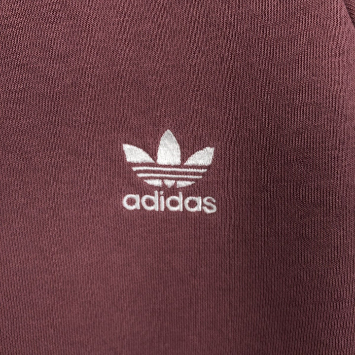 Adidas logo sweatshirt, men's size M cotton Red type red-purple Vintage Second Hand