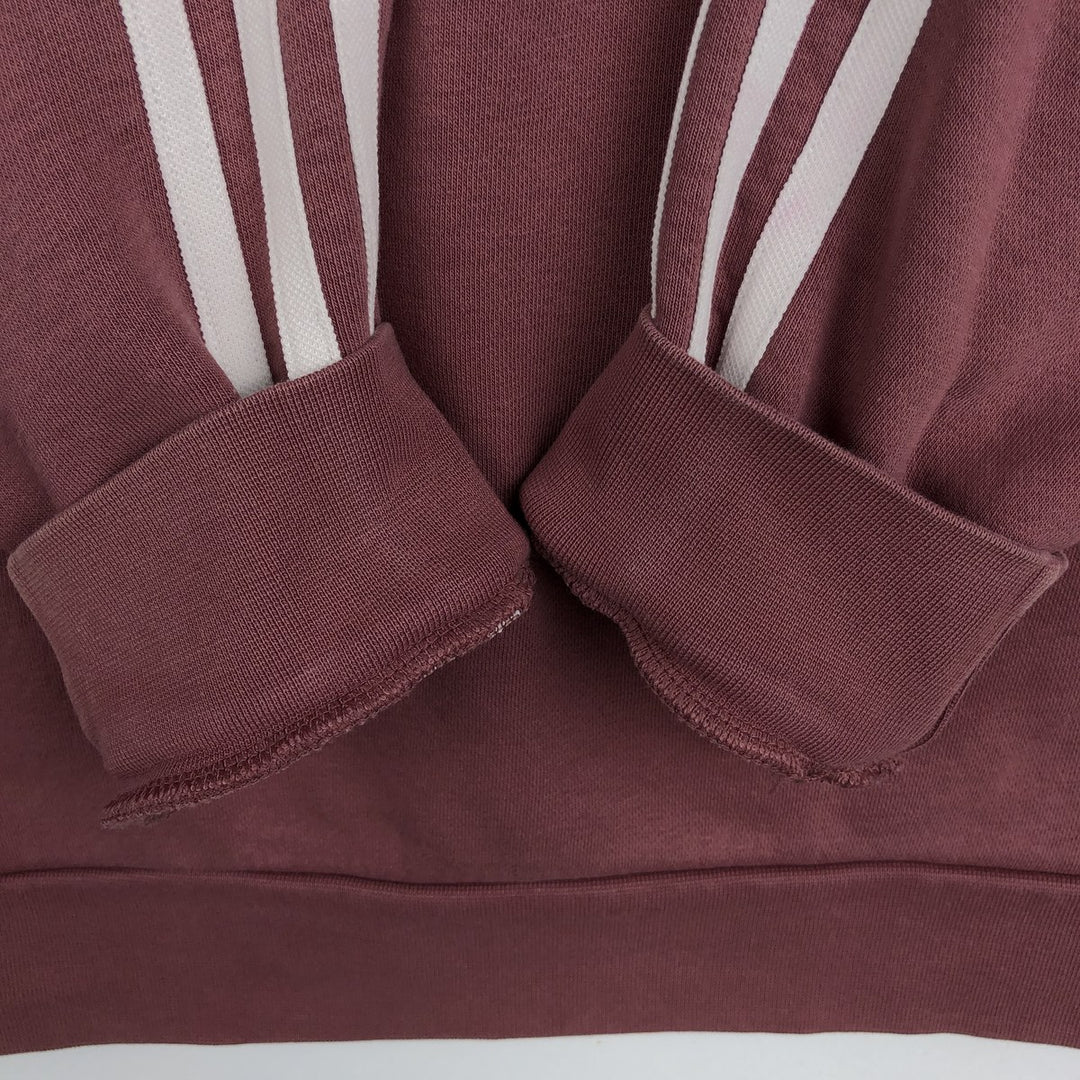 Adidas logo sweatshirt, men's size M cotton Red type red-purple Vintage Second Hand