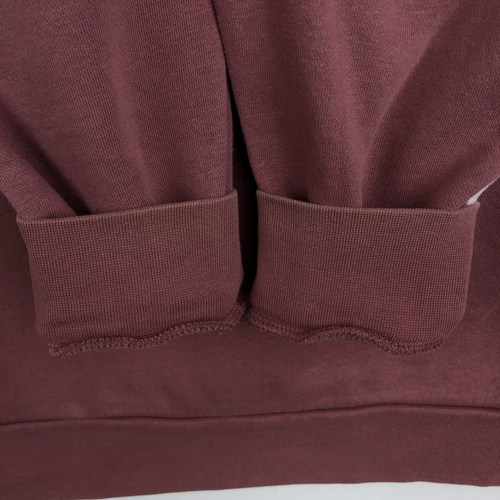 Adidas logo sweatshirt, men's size M cotton Red type red-purple Vintage Second Hand