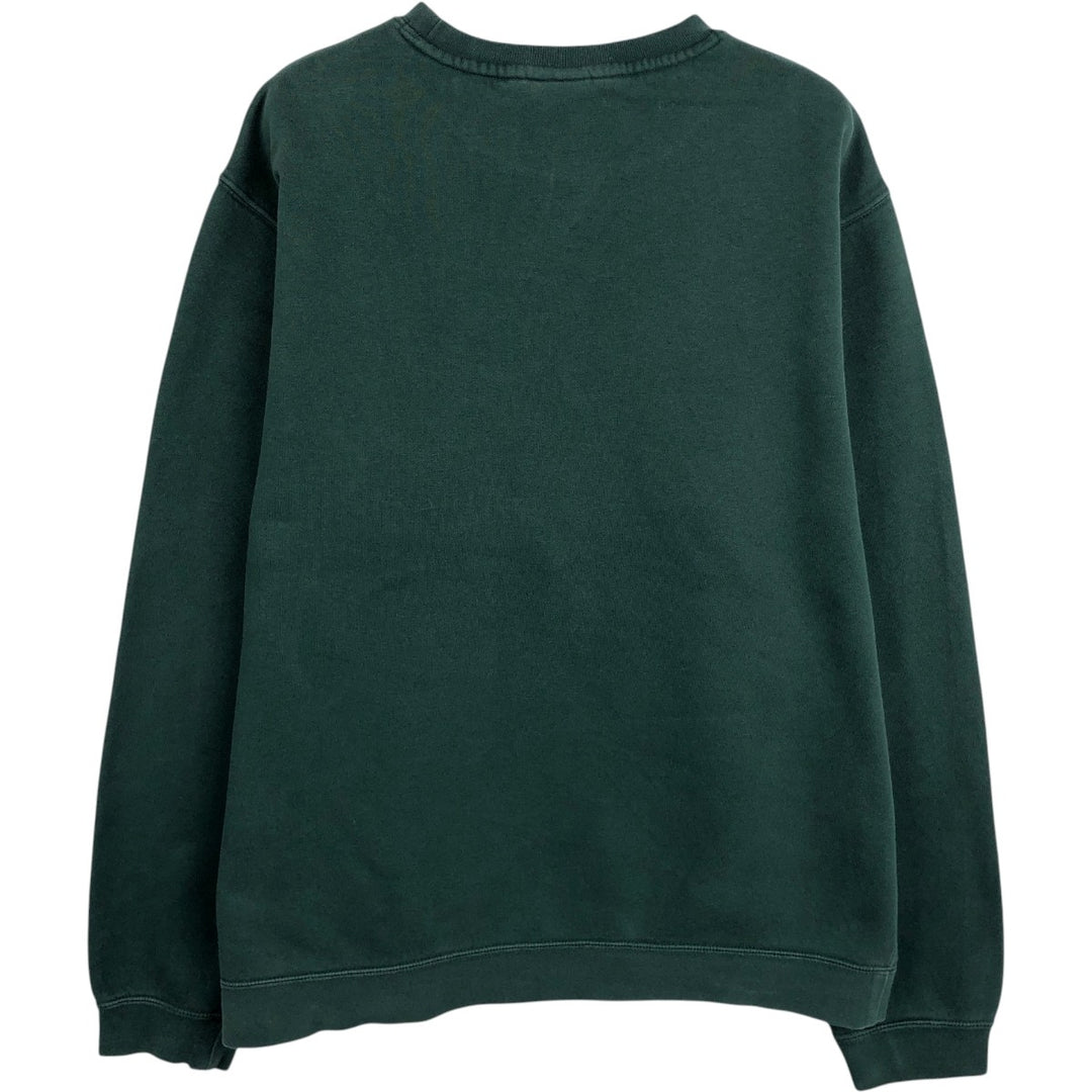 Nike logo sweatshirt, sweatshirt, men's size XL cotton green type Vintage Second Hand