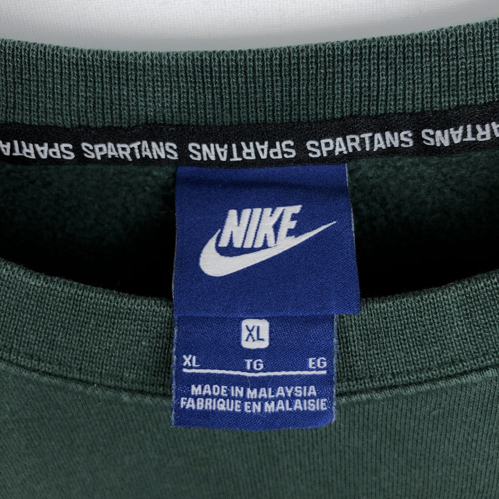 Nike logo sweatshirt, sweatshirt, men's size XL cotton green type Vintage Second Hand