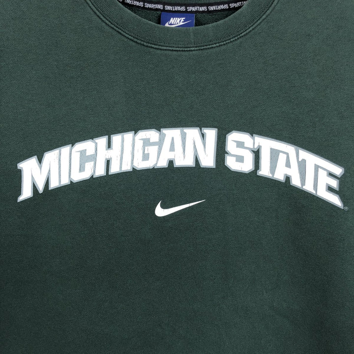 Nike logo sweatshirt, sweatshirt, men's size XL cotton green type Vintage Second Hand