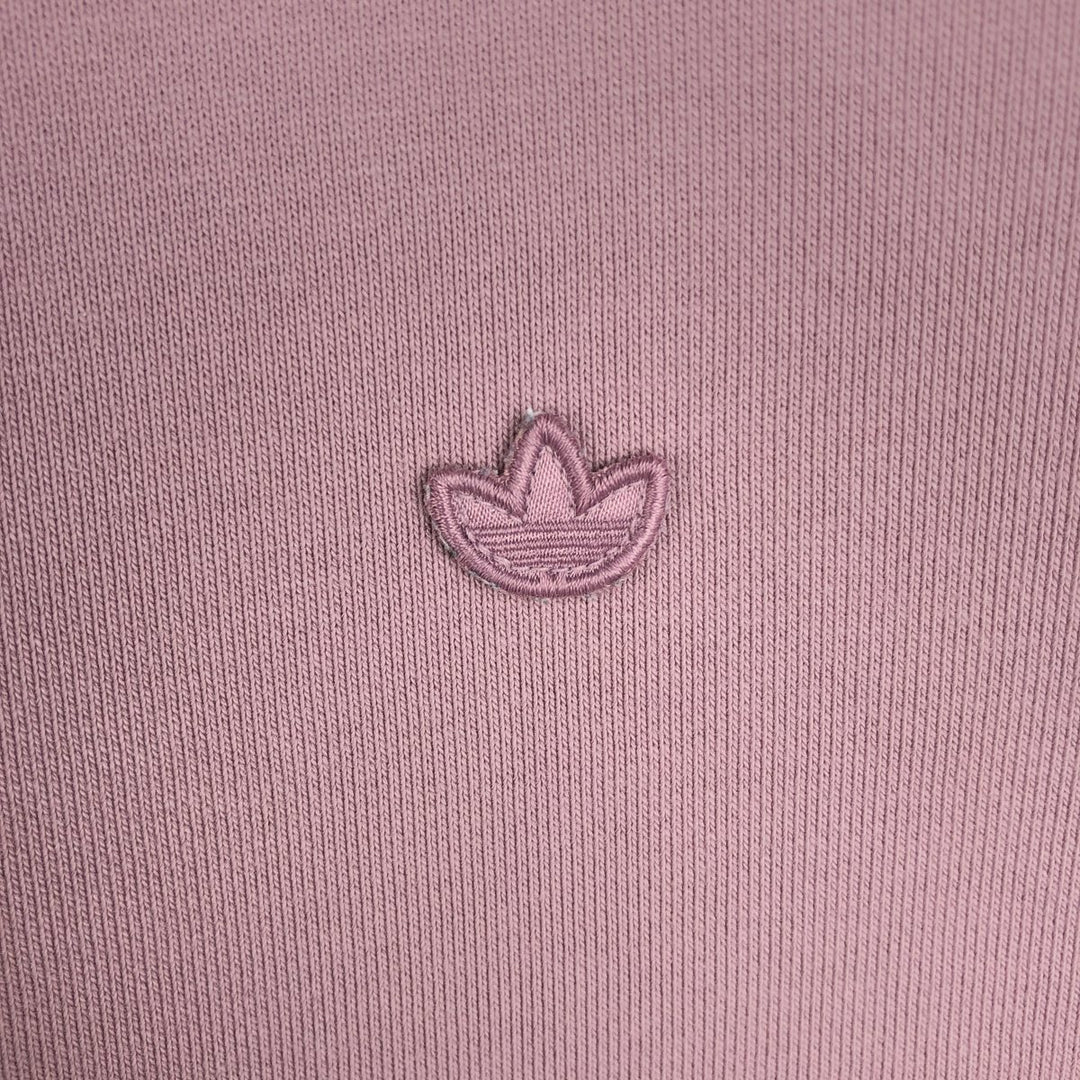 Adidas One Point Logo Sweatshirt Trainer Men's M Size cotton Red type red-purple Vintage Second Hand