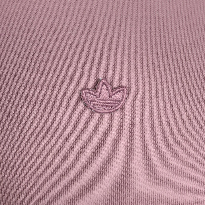Adidas One Point Logo Sweatshirt Trainer Men's M Size cotton Red type red-purple Vintage Second Hand