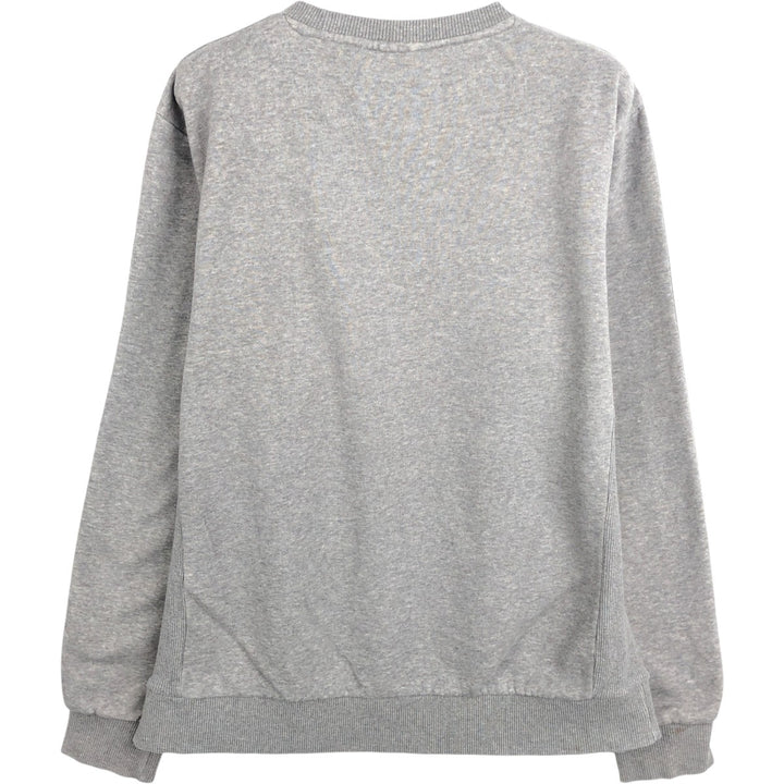 Adidas logo sweatshirt, men's size M cotton gray type Vintage Second Hand
