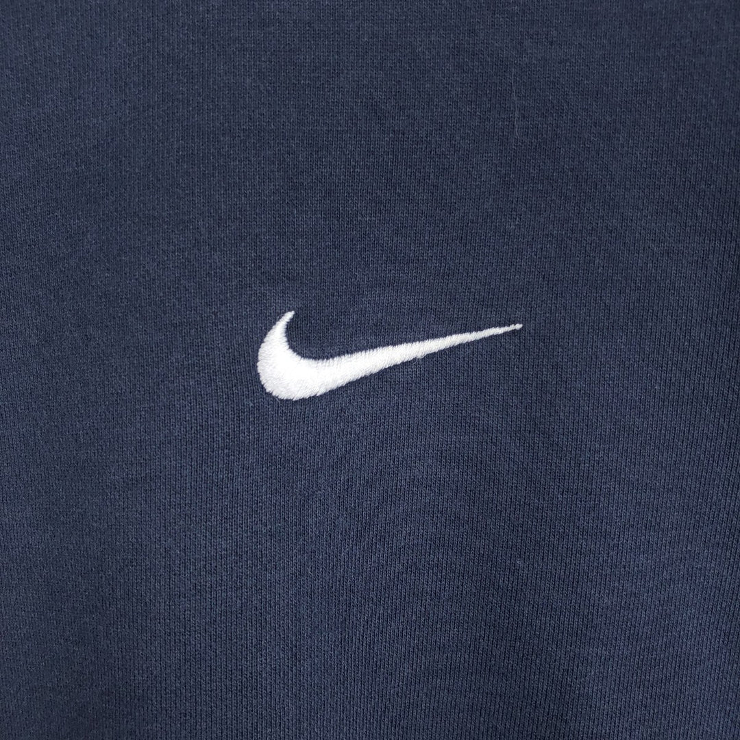 Nike logo sweatshirt, size L, men's cotton navy blue type Vintage Second Hand
