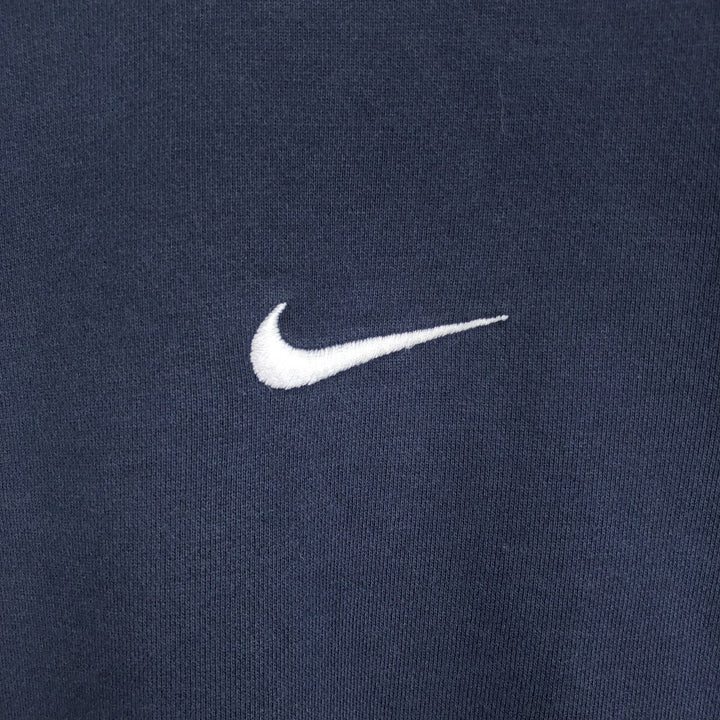 Nike logo sweatshirt, size L, men's cotton navy blue type Vintage Second Hand