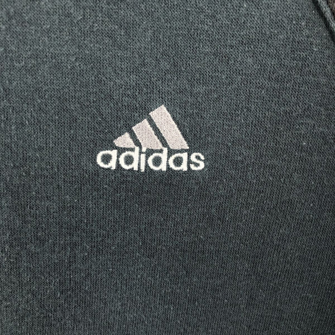 2000'S Adidas One-Point Logo Sweatshirt, Men's Size Small cotton Green type dark green Vintage Second Hand