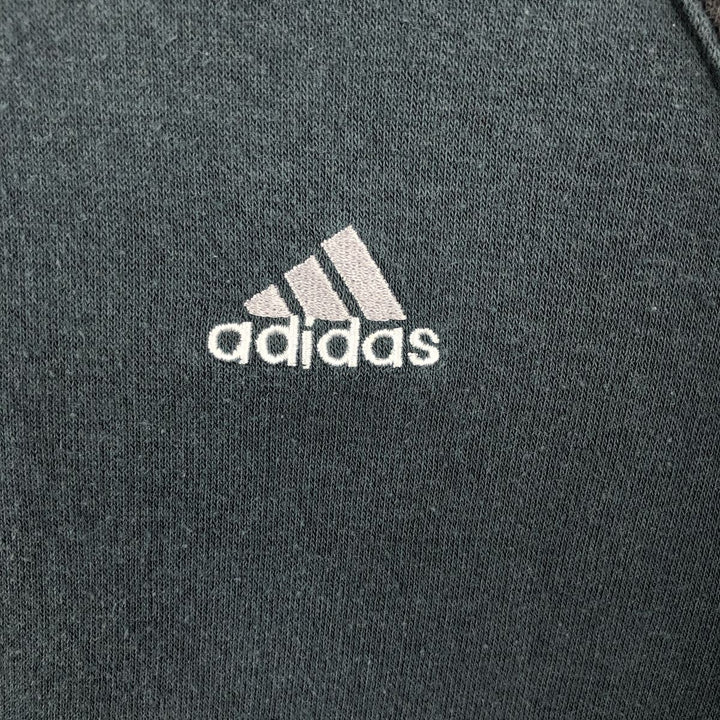 2000'S Adidas One-Point Logo Sweatshirt, Men's Size Small cotton Green type dark green Vintage Second Hand