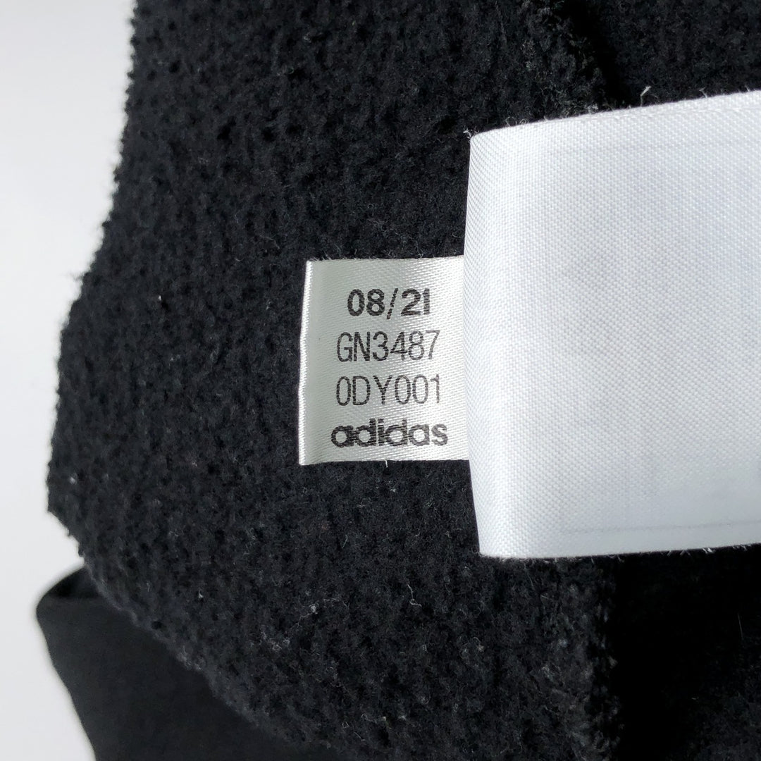Adidas One Point Logo Sweatshirt Trainer Men's M Size cotton black type Vintage Second Hand