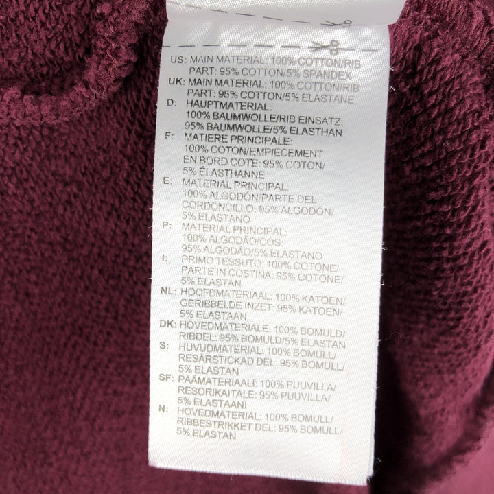 Adidas logo sweatshirt, men's size L cotton Red type red-purple Vintage Second Hand