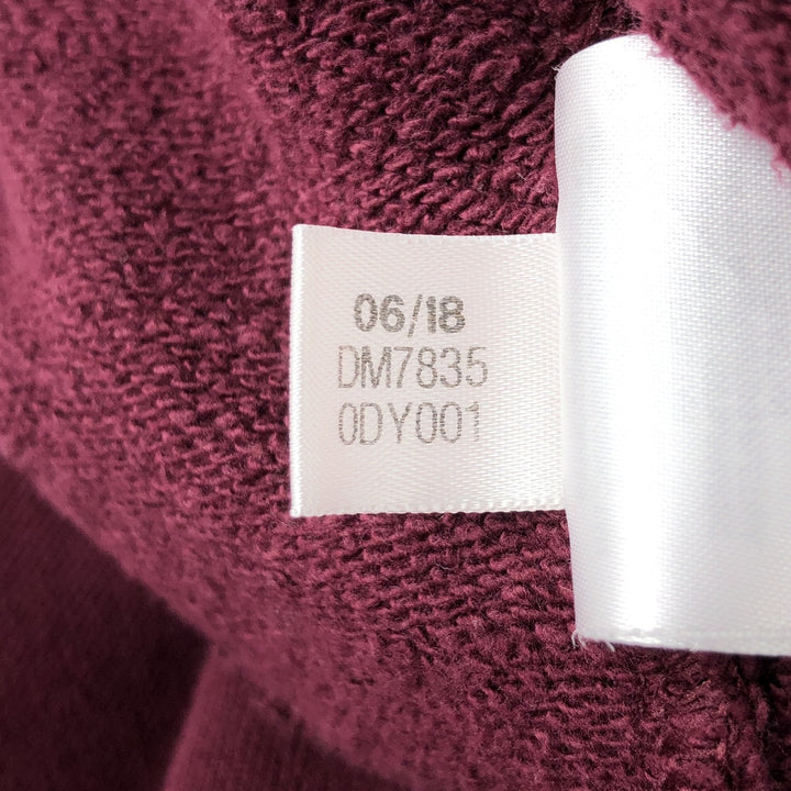 Adidas logo sweatshirt, men's size L cotton Red type red-purple Vintage Second Hand