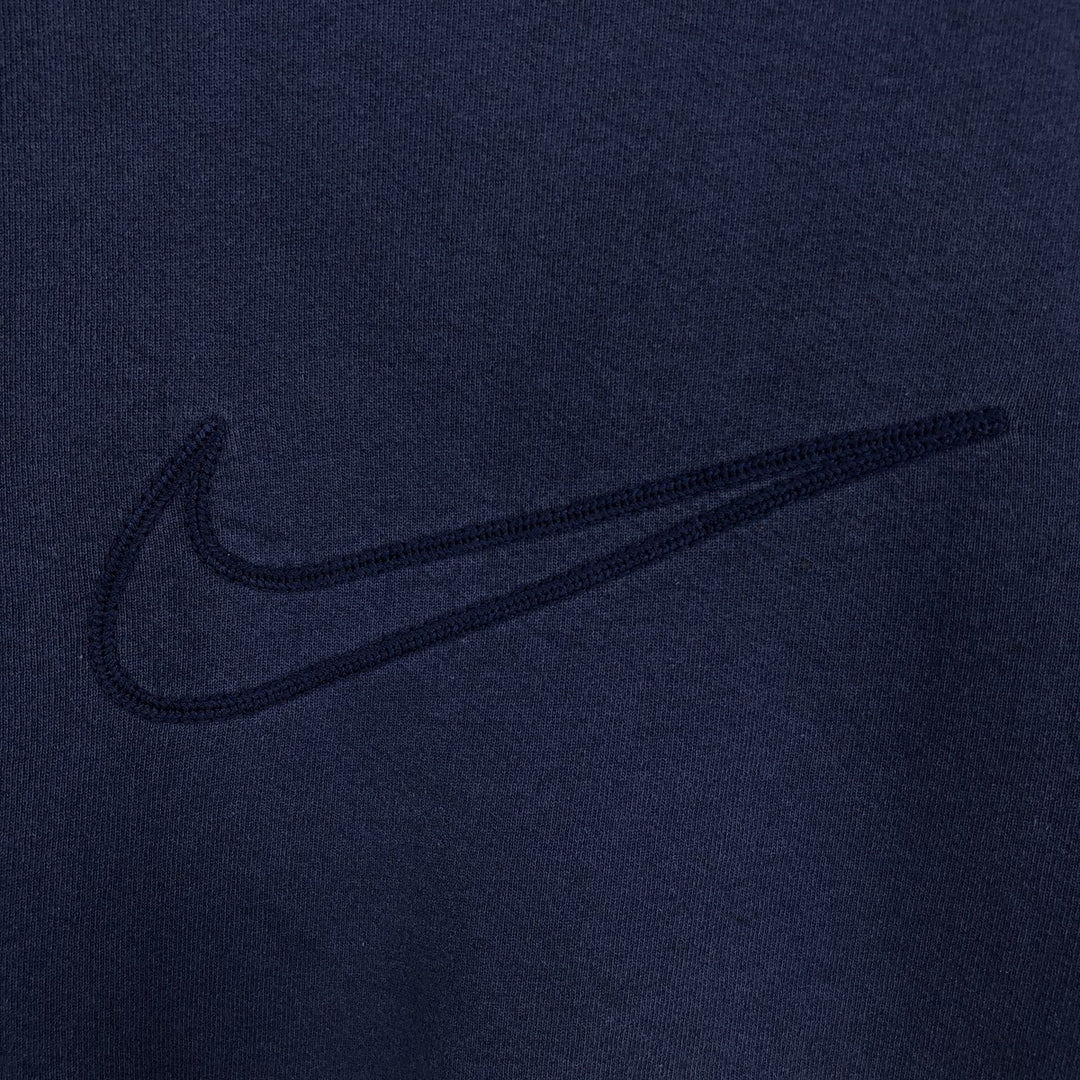 90'S Nike Logo Sweatshirt, Made in USA, Men's XL, Vintage cotton navy blue type Vintage Second Hand